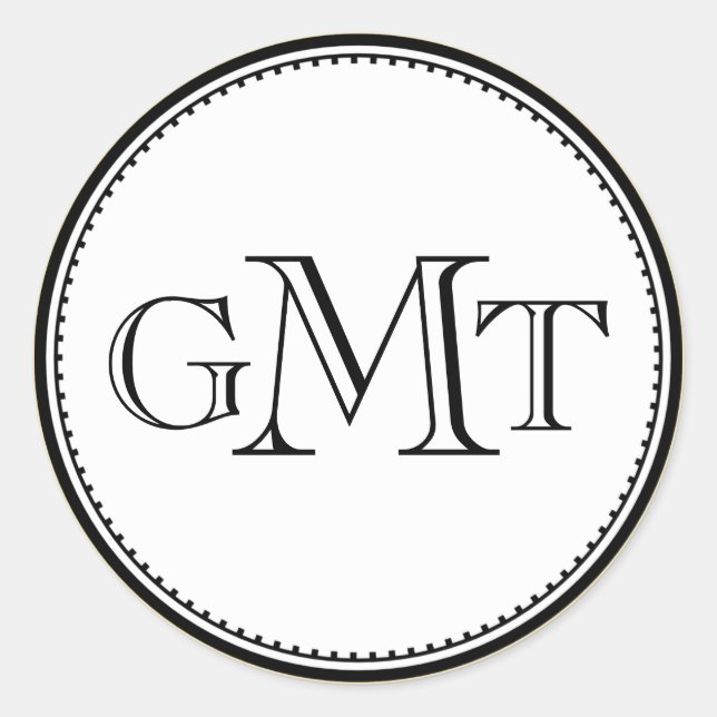 Gold 3 initial letter monogram royal elegance seal (Front)