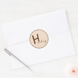 Gold 3D Letter H Stickers