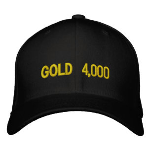 Gold $4,000 Market Celebration Embroidered Hat