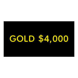 Gold $4,000 Market Celebration Poster