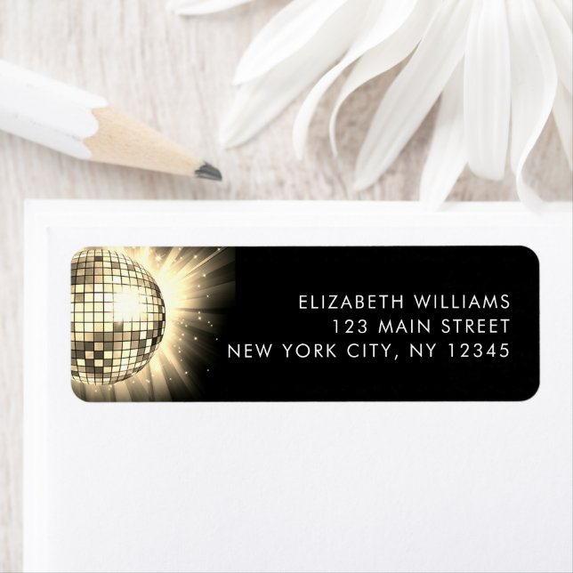 Gold 60th Birthday Party 70's Disco Ball (Insitu)