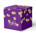 Gold 60th Birthday Thank You Confetti Purple