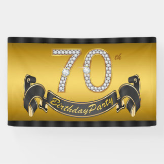 70th birthday banner
