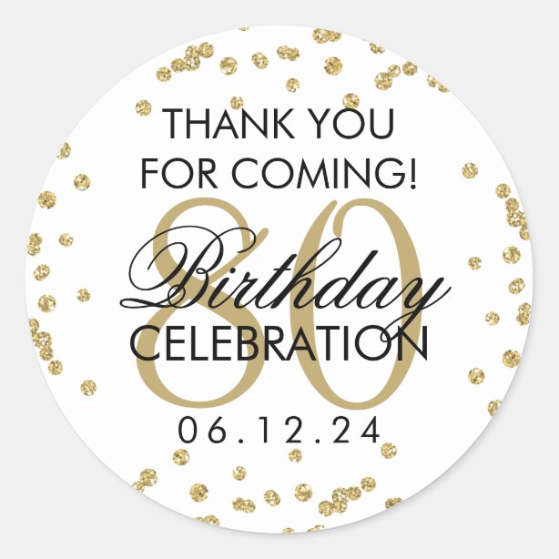 80th Birthday Thank You Gifts & Gift Ideas | Zazzle UK