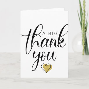 Gold A Big Thank You Thanks Clipart Thank You So Card