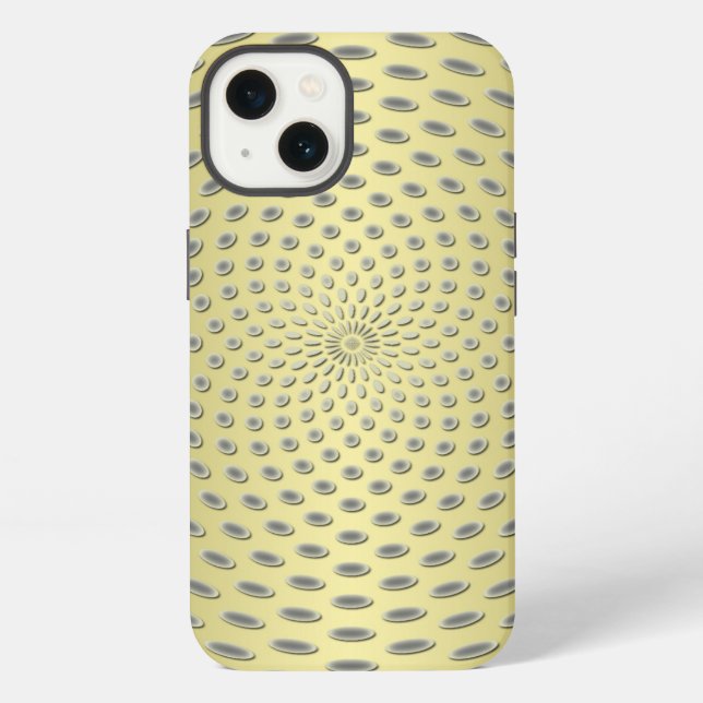 Gold Abstract Design iPhone Case (Back)