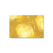 Gold Abstract Elegant Wrapped Canva Art