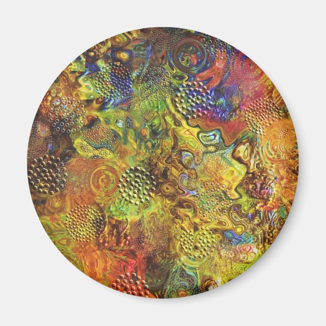 Gold Abstract Magnet (Front)