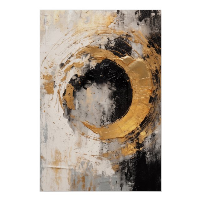 Gold Abstract Poster (Front)