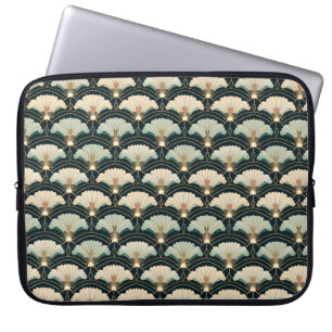 Gold Accented Japanese-inspired Electronics Bag