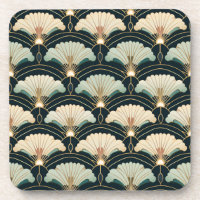 Gold Accented Patterned Japanese-inspired