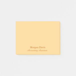 Gold Accounting Assistant Post-it Notes