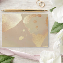Gold Alcohol Ink Chic Envelope