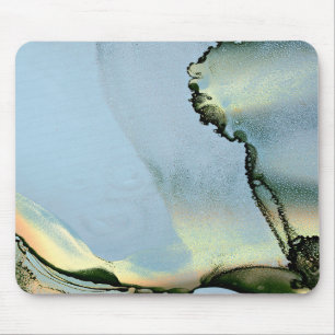 Gold Alcohol Ink Mouse Mat