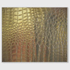 Gold Alligator Exotic Leather Pimp