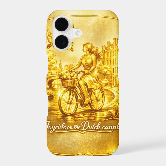 Gold Amsterdam Arched Bridges Charm (Back)