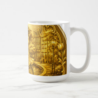 Gold Amsterdam Arched Bridges Charm Coffee Mug