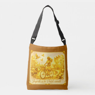 Gold Amsterdam Arched Bridges Charm Crossbody Bag
