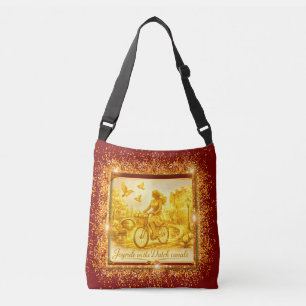 Gold Amsterdam Arched Bridges Charm Crossbody Bag