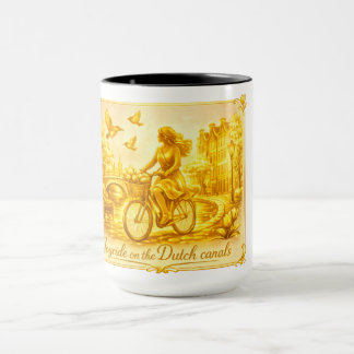 Gold Amsterdam Arched Bridges Charm Mug