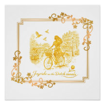 Gold Amsterdam Arched Bridges Charm