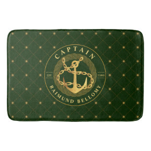 Gold Anchor Bath Mat
