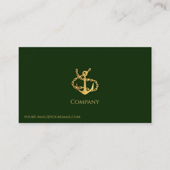 Gold Anchor Business Card (Front)