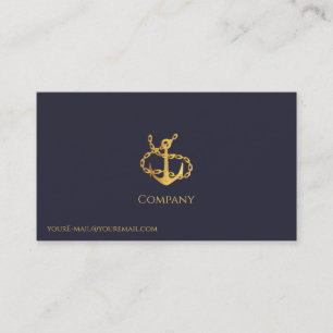 Gold Anchor Business Card