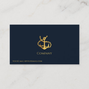 Gold Anchor Business Card
