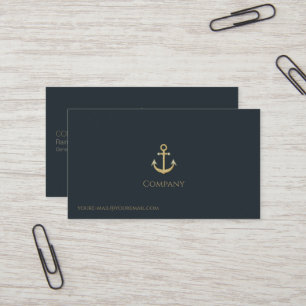Gold Anchor Business Card
