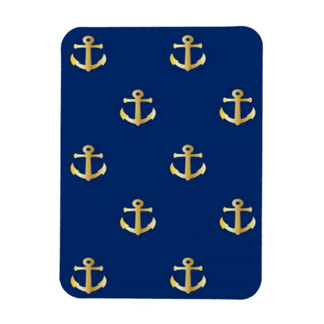 Gold Anchor Flexi Magnet (Vertical)