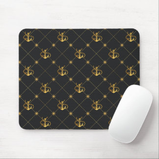 Gold Anchor Mouse Mat