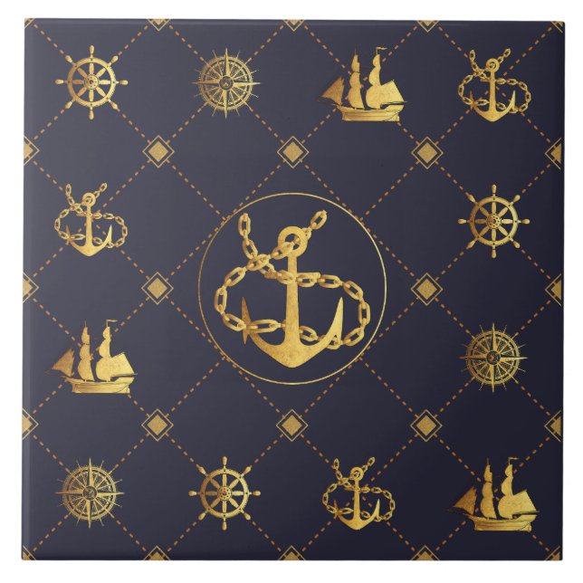 Gold Anchor Tile (Front)