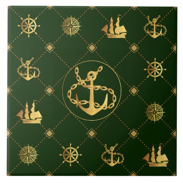Gold Anchor Tile (Front)