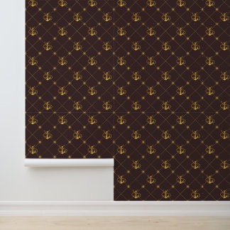 Gold Anchor Wallpaper