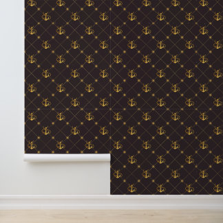 Gold Anchor Wallpaper