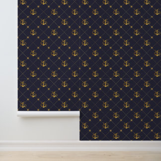Gold Anchor Wallpaper