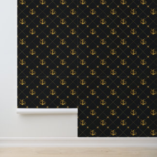 Gold Anchor Wallpaper