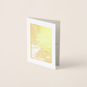 Gold ancient Chinese art Happy Birthday to you Foil Card