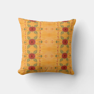 Gold and Barn Red Cushion