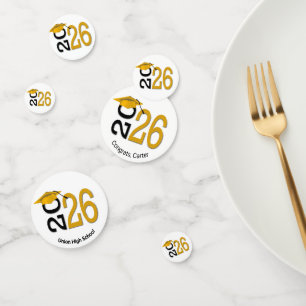 Gold and Black 2026 Graduation  Confetti
