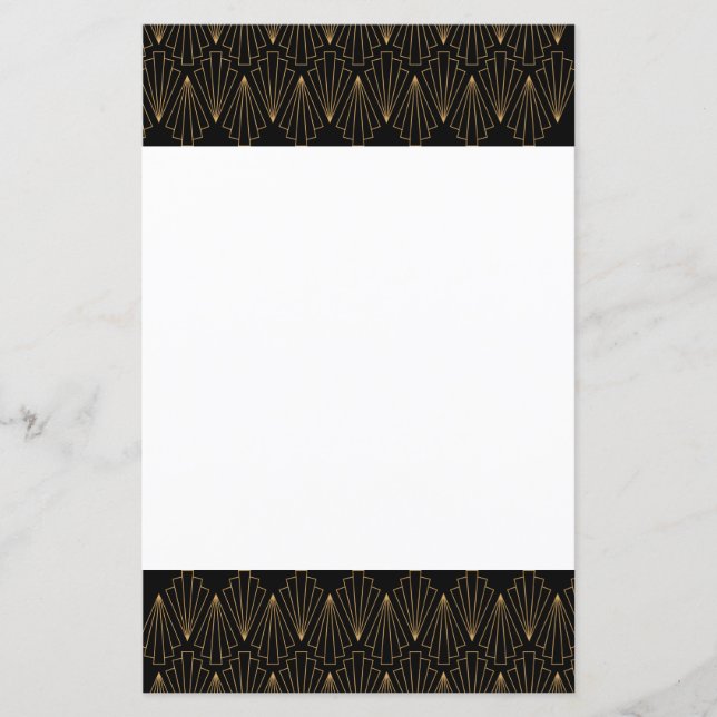 Gold and Black Art Deco Pattern (Front)