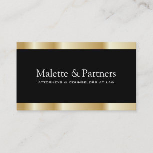 Gold and Black Business Cards