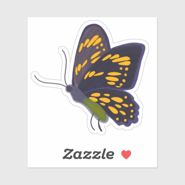 Gold and Black Butterfly (Sheet)