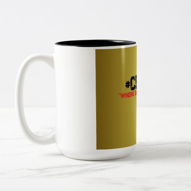 Gold and Black Coffee Mug (Left)