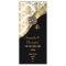 Gold and black damask church wedding program