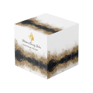 Gold and black Hairstylist Salon Cube