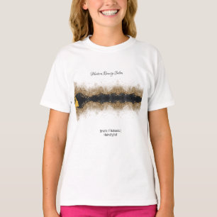 Gold and black Hairstylist Salon T-Shirt