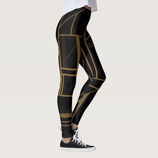 Gold and black leggings (Right)