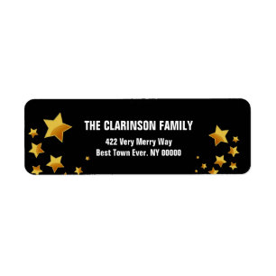 Gold and Black Modern Stars G303